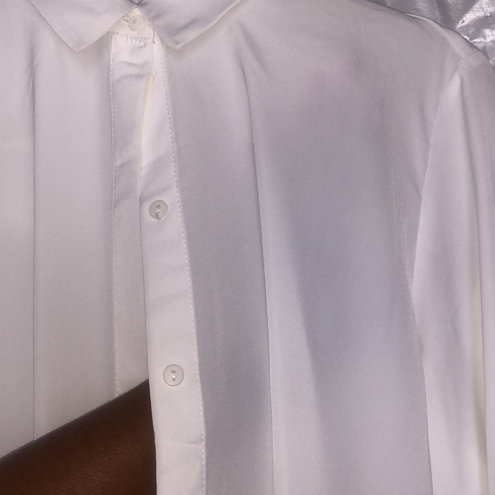Women, Blouse, Button Up, Size 8, White - Picture 6 of 7